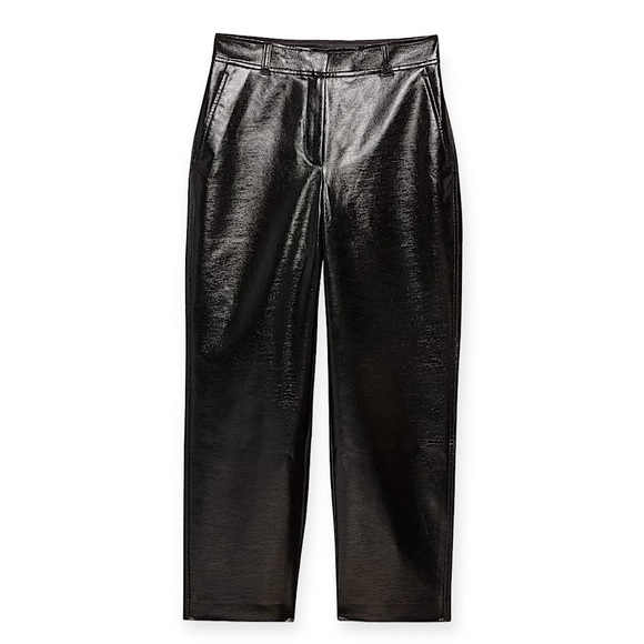 Aritzia Babaton New Command Ultra Glossy Trouser Pants NWT - Picture 1 of 16